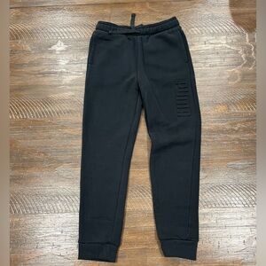 Puma Kids Black Jogger Sweatpants - Size YM